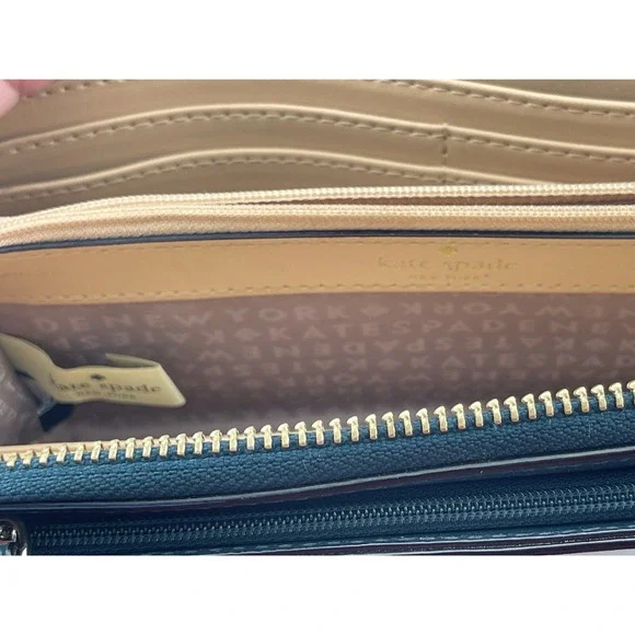 Kate Spade Grand Street‎ Layton Wallet Leather Black WLRU2154 F067 0316 - Picture 8 of 16